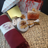 Out & About gift box with Pashmina scarf and handmade soap