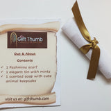 Out & About gift box with Pashmina scarf and handmade soap