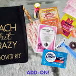 Beach Babe set with monokini swimsuit, beach mat, and drink pouches